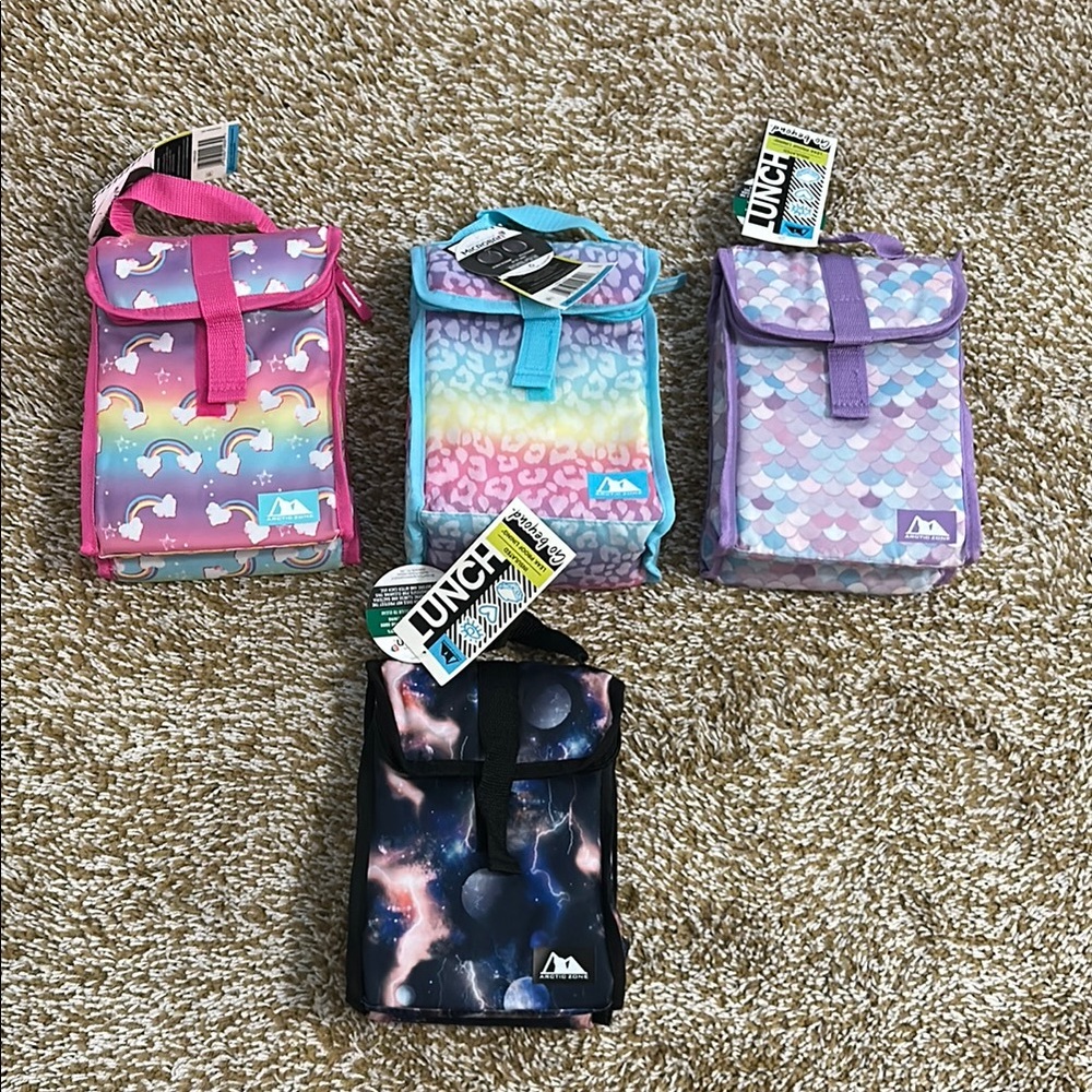 Colorful Insulated Lunch Bags Set
